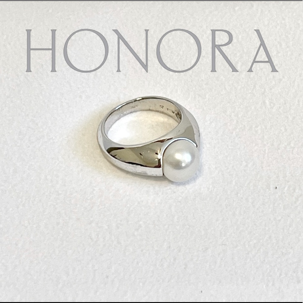 HONORA sterling silver pearl ring 6.5